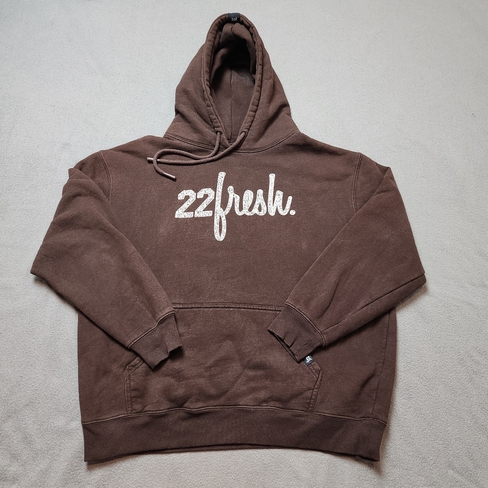 Fresh 22 Hoodie Brown - Sz Large 22fresh